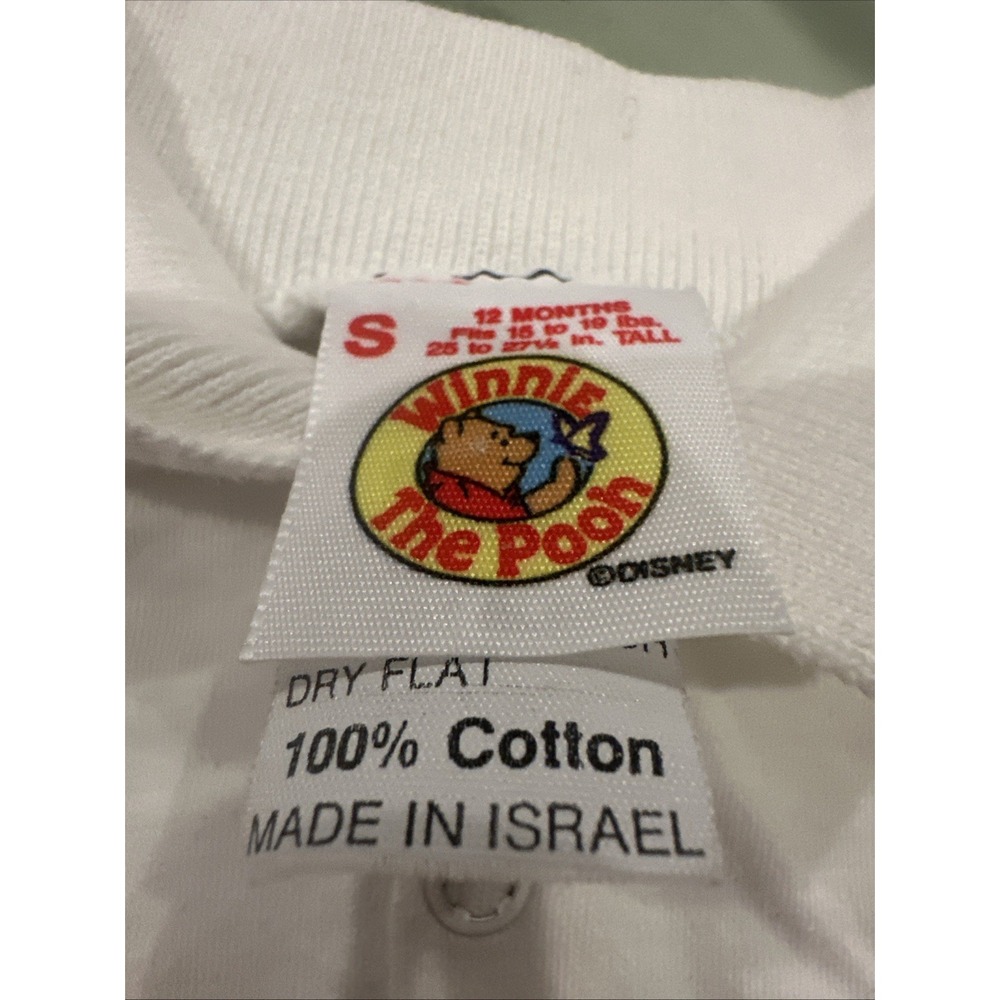 Vintage Disney Baby Romper 12M Made in Israel Polo Bubble Romper Multicolor - Picture 3 of 5